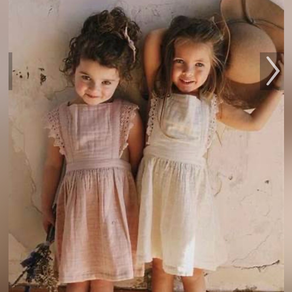 Jamie Kay Aimee Dress Openback Pink size 6Y NWT